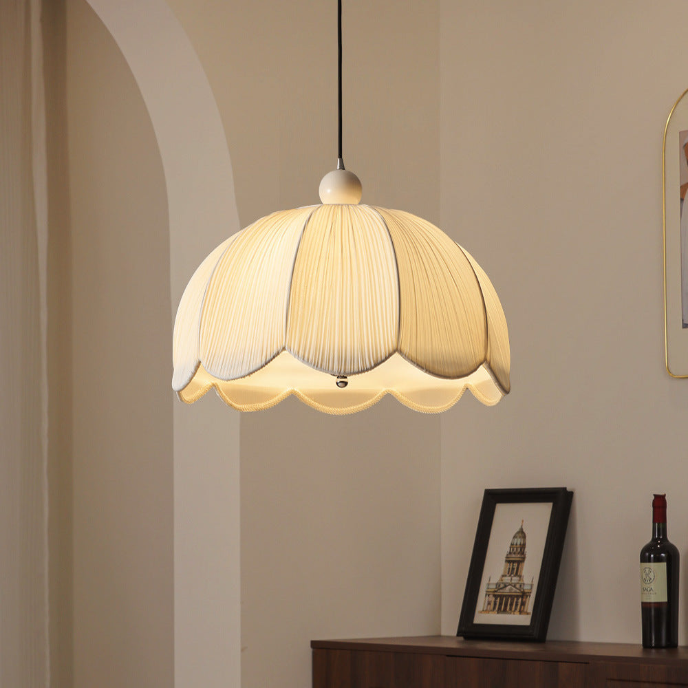 Maisonette Fabric Dome Pendant / Warm Light / Beige