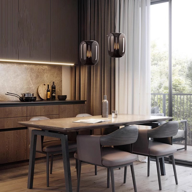 Astria Tinted Glass Pendant Chandelier