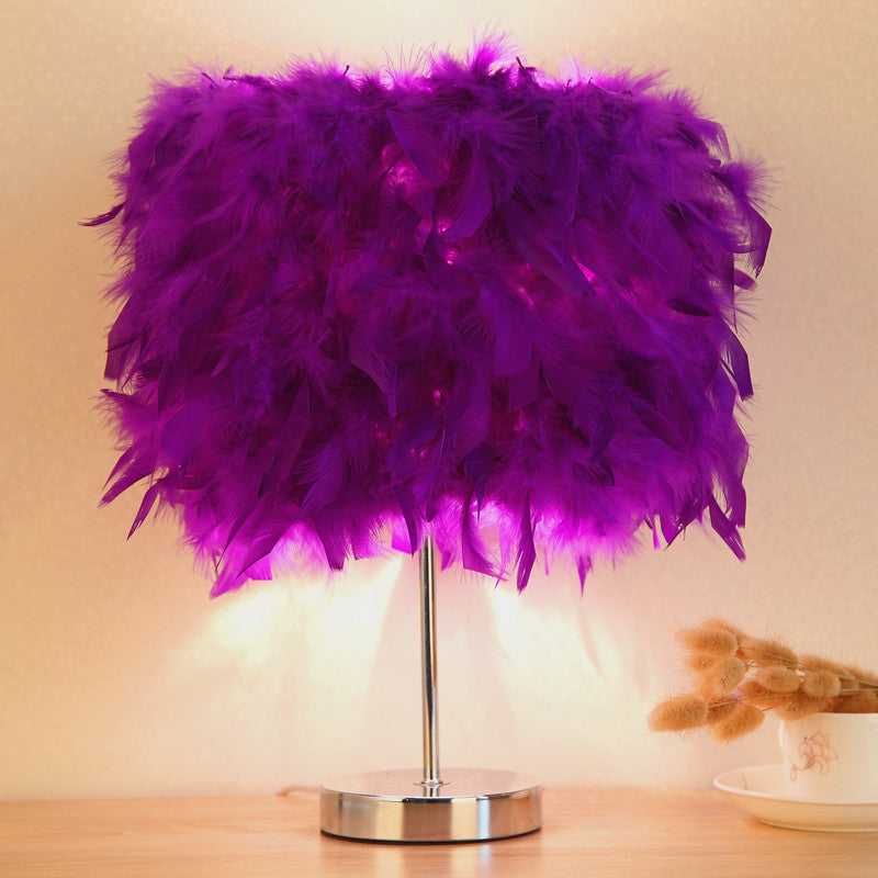 Celestia Feather Accent Table Lamp
