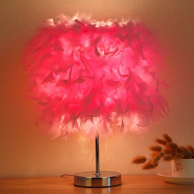 Celestia Feather Accent Table Lamp