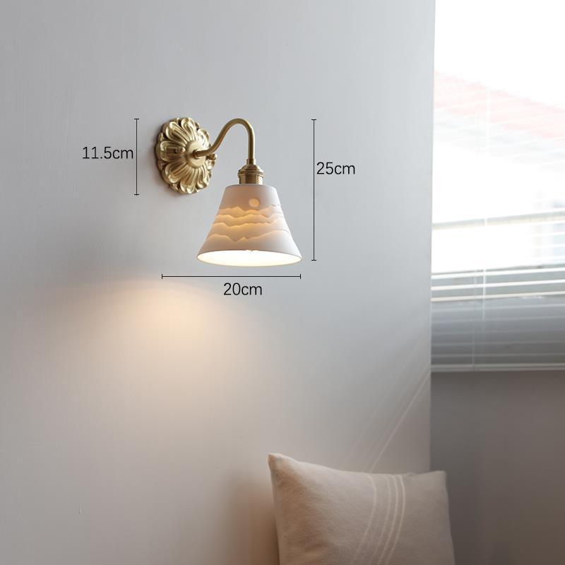 Ceramont Brass and Ceramic Wall Sconce