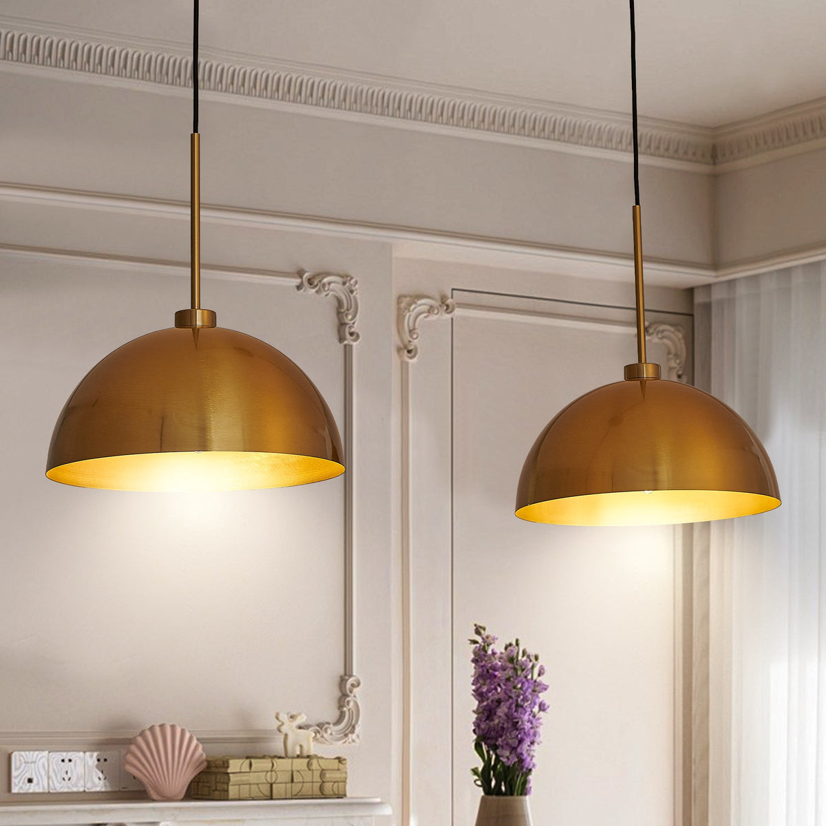 Coppersmith Twin Drop Island Pendant