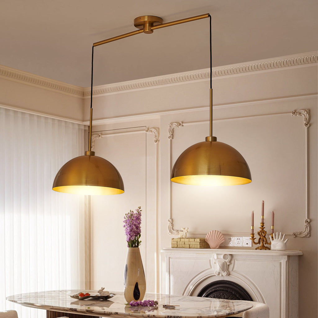 Coppersmith Twin Drop Island Pendant