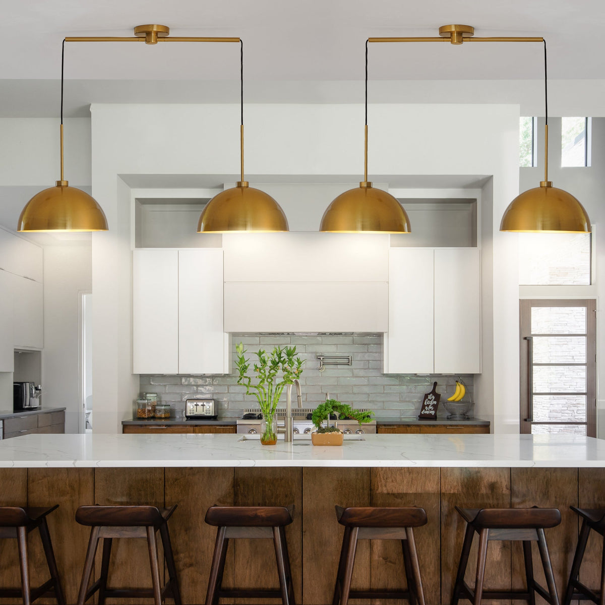 Coppersmith Twin Drop Island Pendant