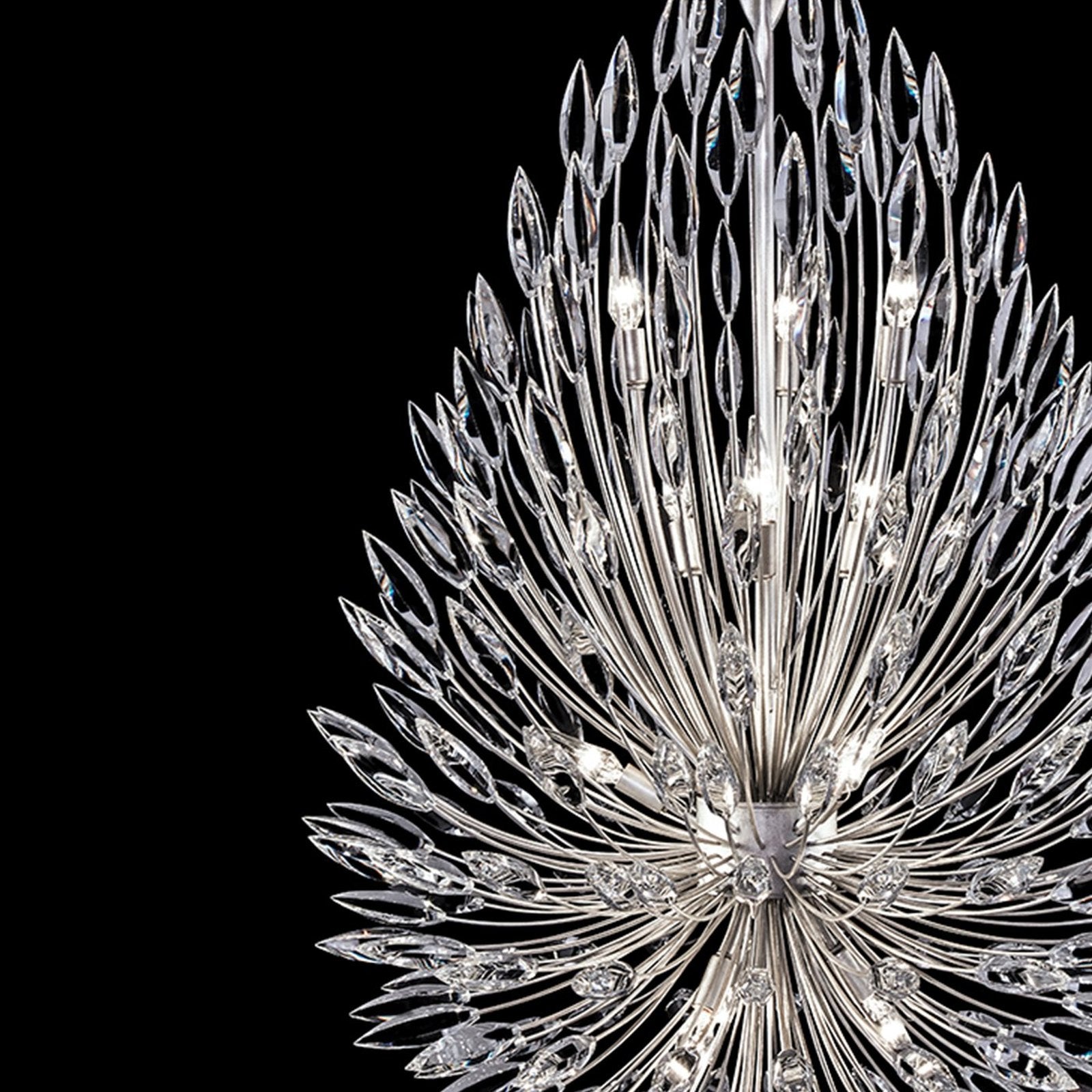 Fleuris Crystal Lily Pendant Light