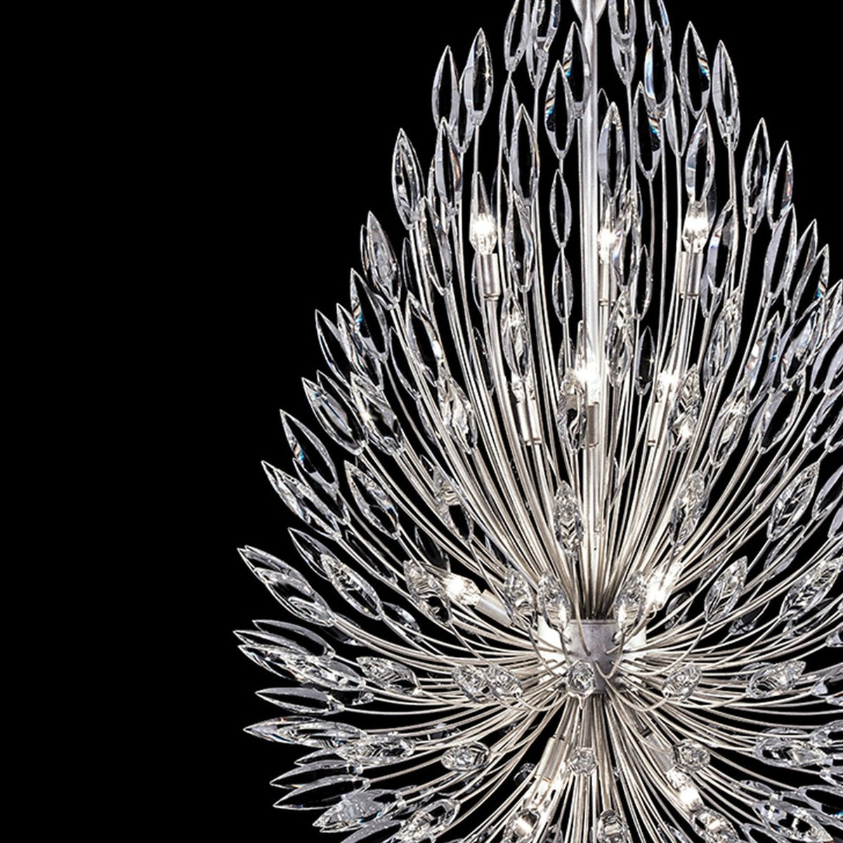 Fleuris Crystal Lily Pendant Light