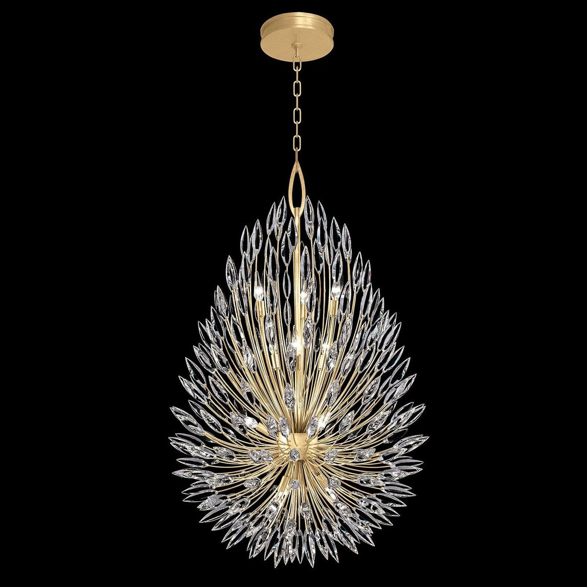 Fleuris Crystal Lily Pendant Light