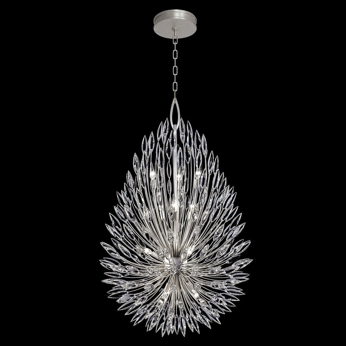 Fleuris Crystal Lily Pendant Light