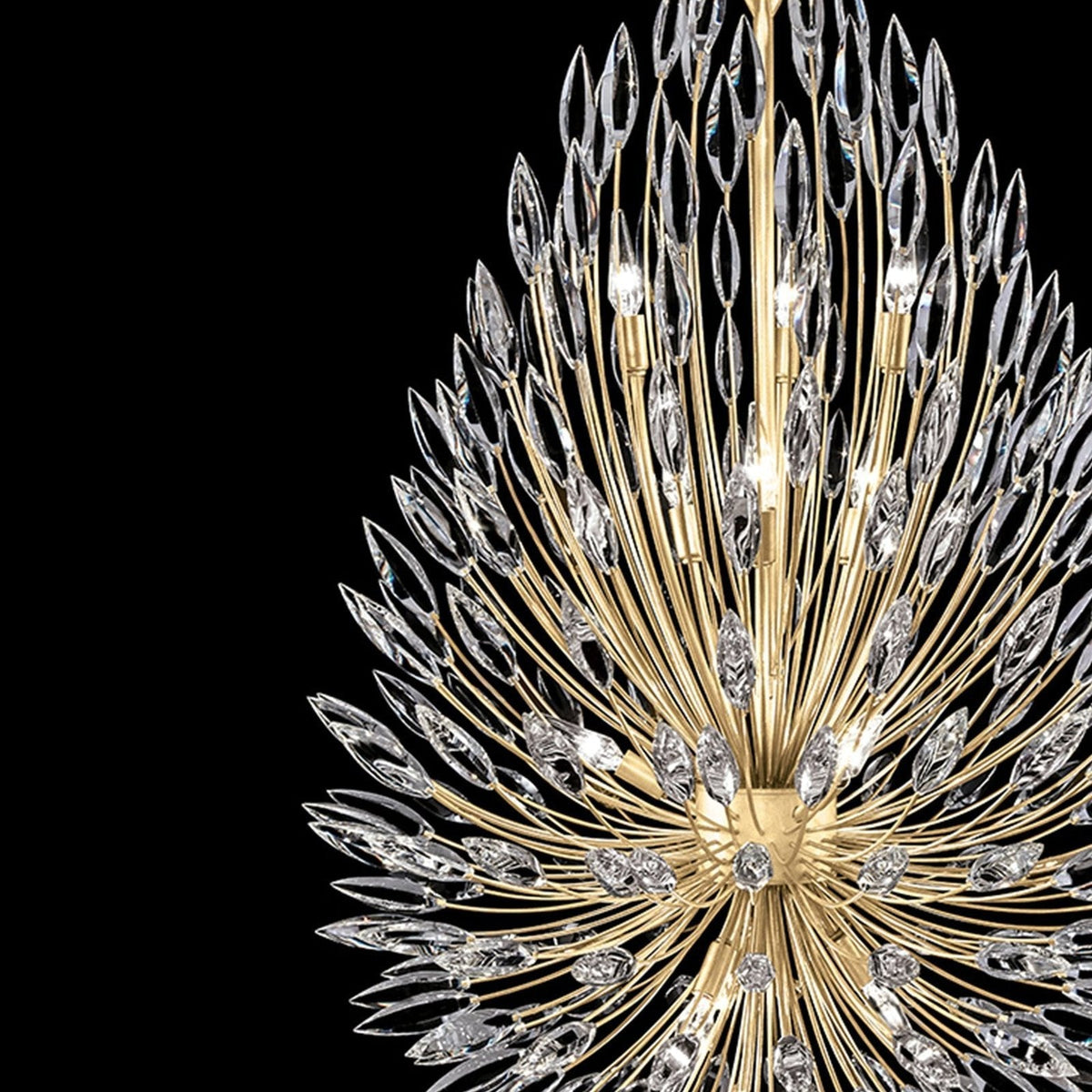 Fleuris Crystal Lily Pendant Light