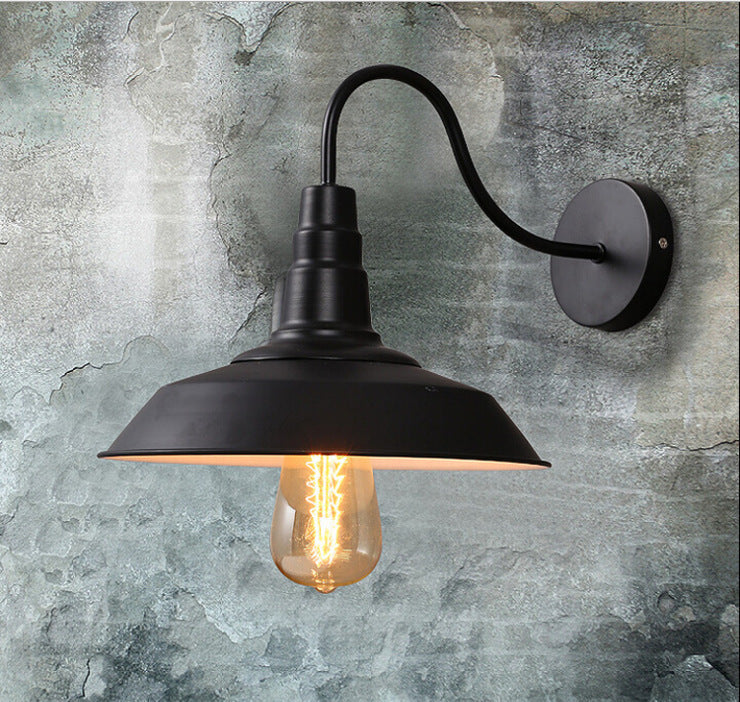 Foundry Retro Iron Wall Lantern