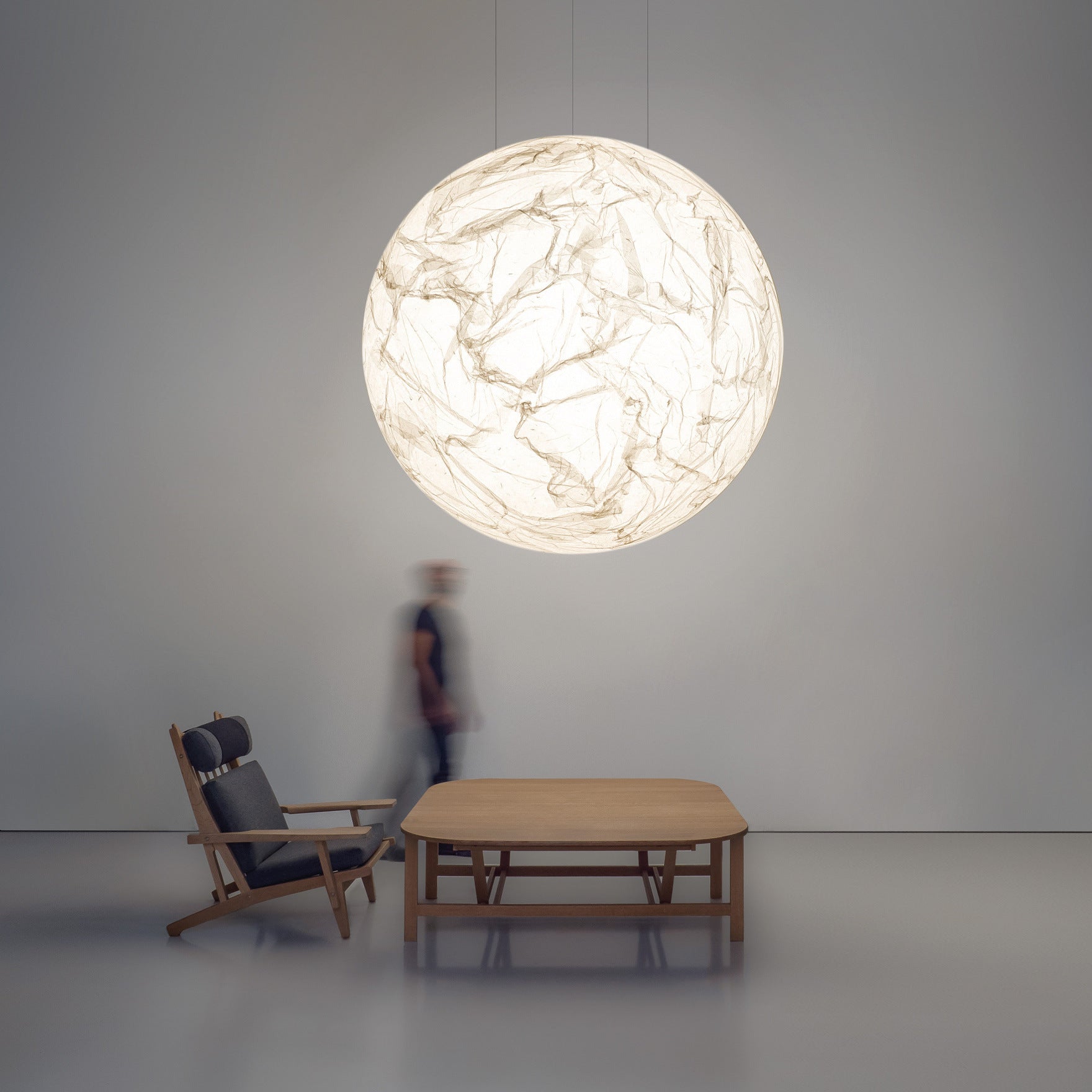 Lunaris Floating Moon Pendant Light / D40 Moon Chandelier