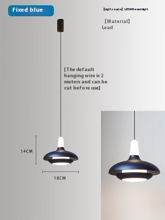 Noma Adjustable Nordic Bedside Pendant / Warm Light / Brown Cannot Rise Or Fall