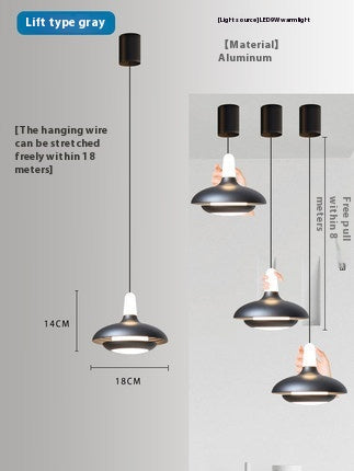 Noma Adjustable Nordic Bedside Pendant