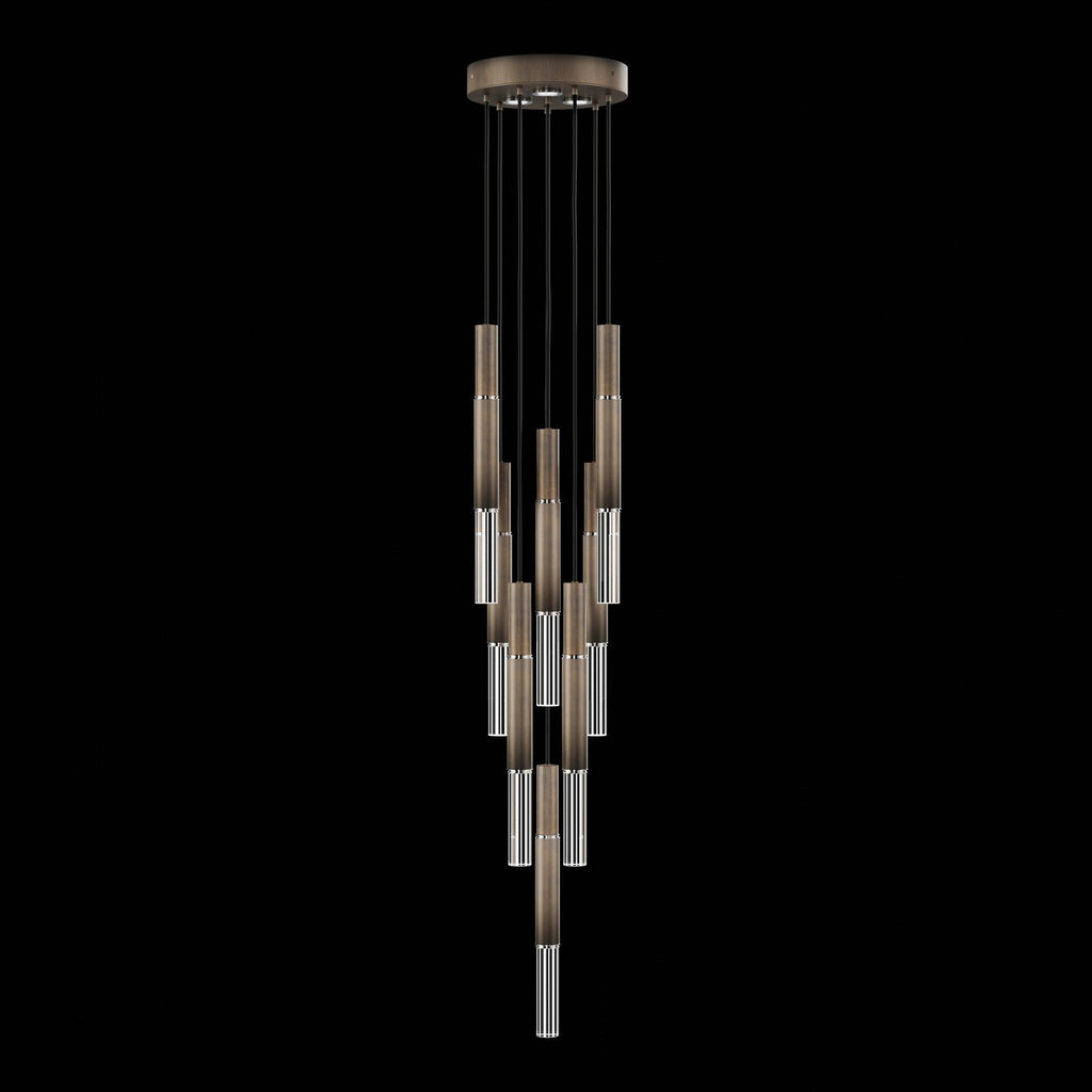 Ombrelle Dual-Beam Artisan Pendant / Bronze / Nickel / No Skin