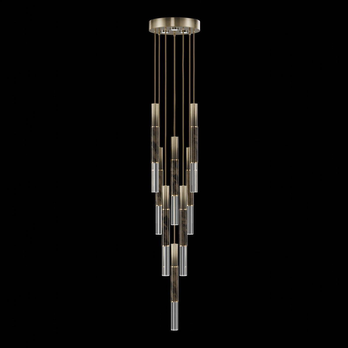 Ombrelle Dual-Beam Artisan Pendant