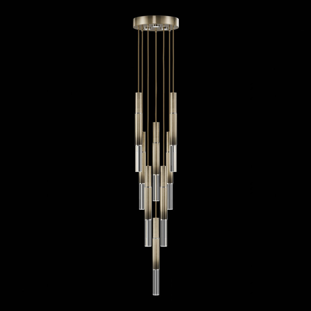Ombrelle Dual-Beam Artisan Pendant / Ombre Bronze / Nickel / No Skin