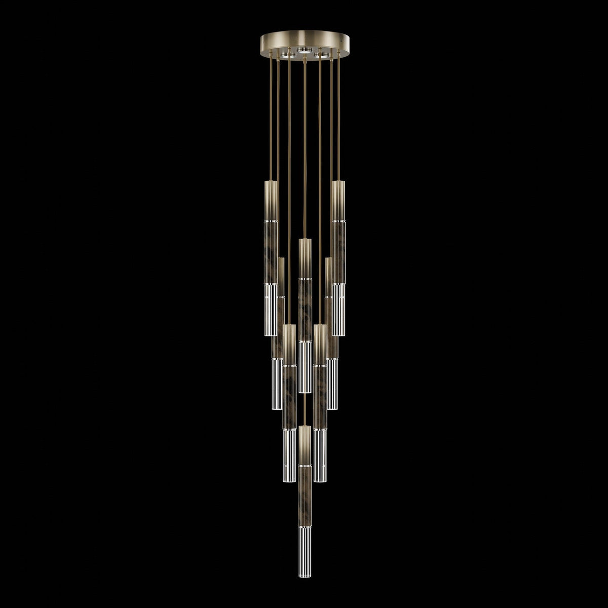 Ombrelle Dual-Beam Artisan Pendant