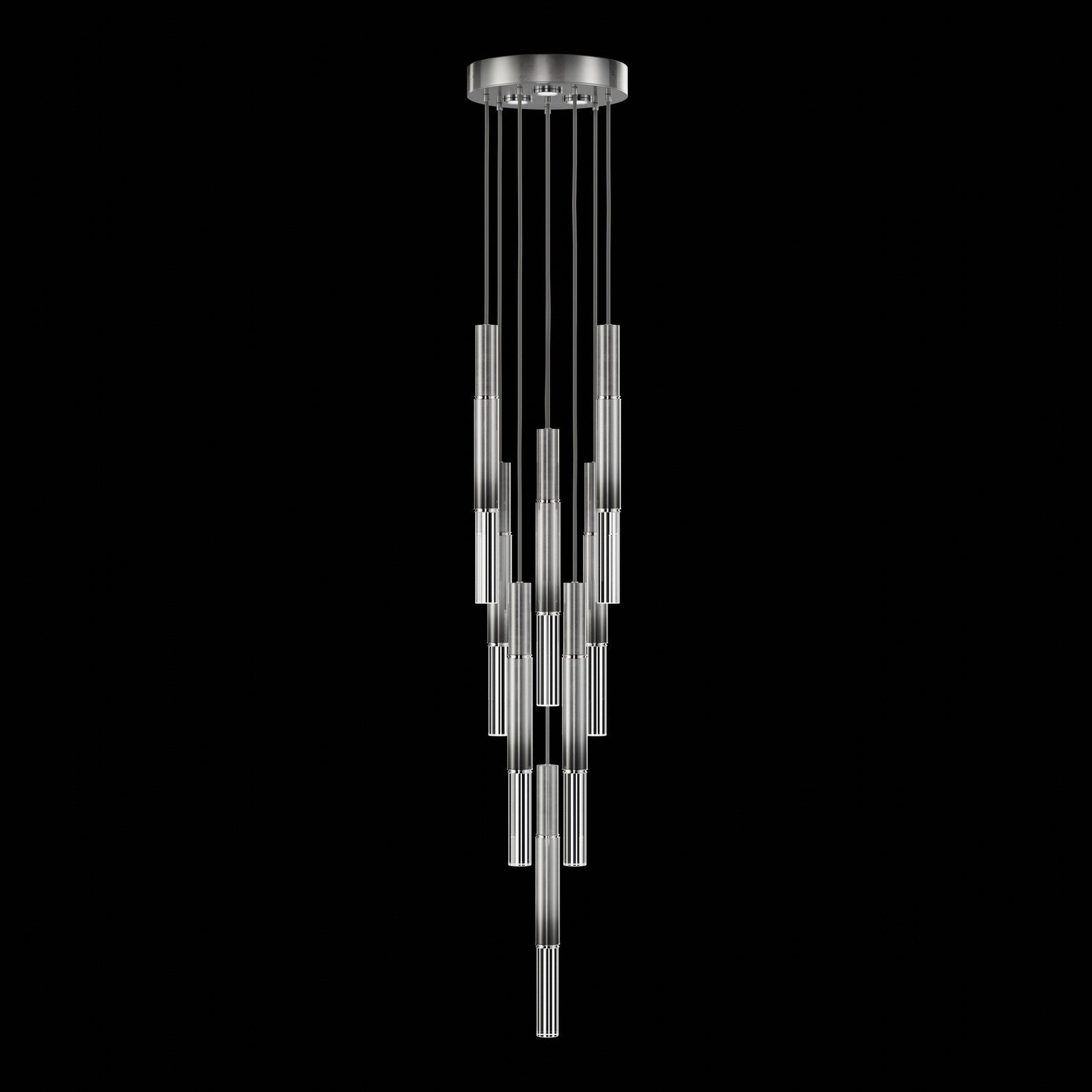 Ombrelle Dual-Beam Artisan Pendant / Ombre Silver / Nickel / No Skin