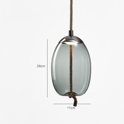 Tethered Artisan Glass Pendant