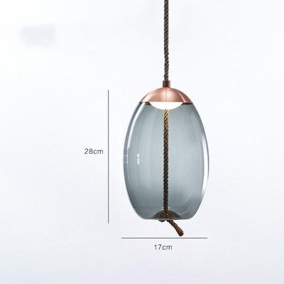Tethered Artisan Glass Pendant