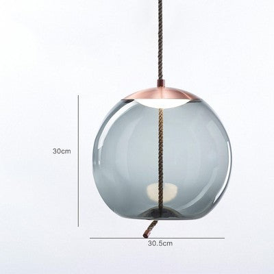 Tethered Artisan Glass Pendant