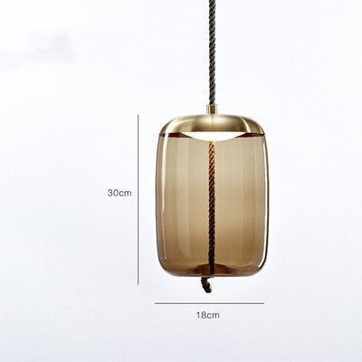 Tethered Artisan Glass Pendant