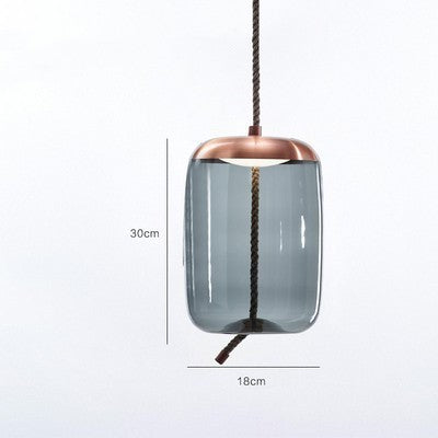 Tethered Artisan Glass Pendant