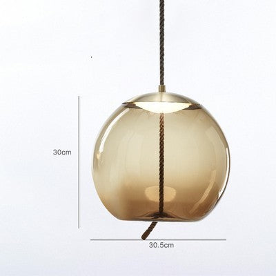 Tethered Artisan Glass Pendant