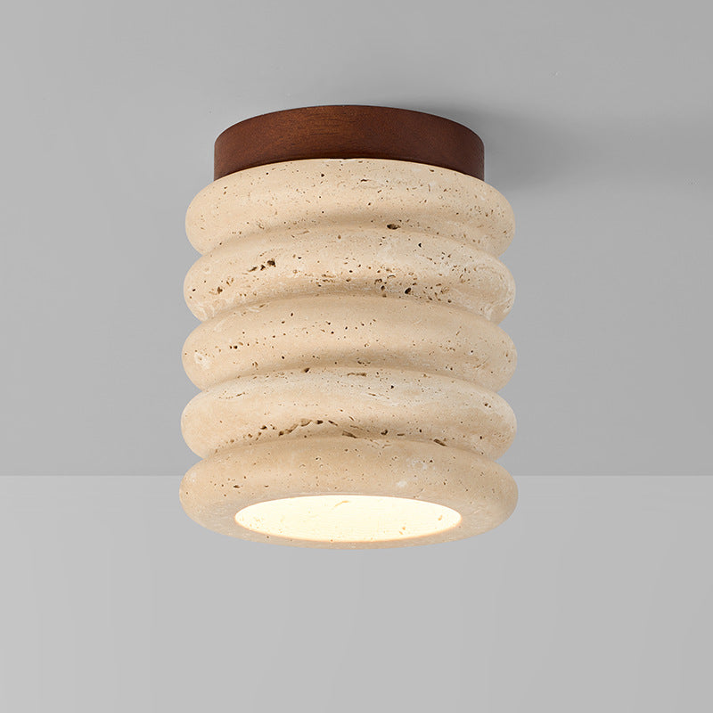 Travertine Glow Entry Ceiling Light