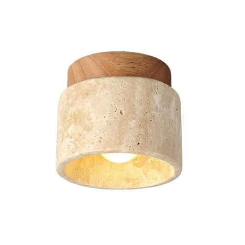 Travertine Glow Entry Ceiling Light