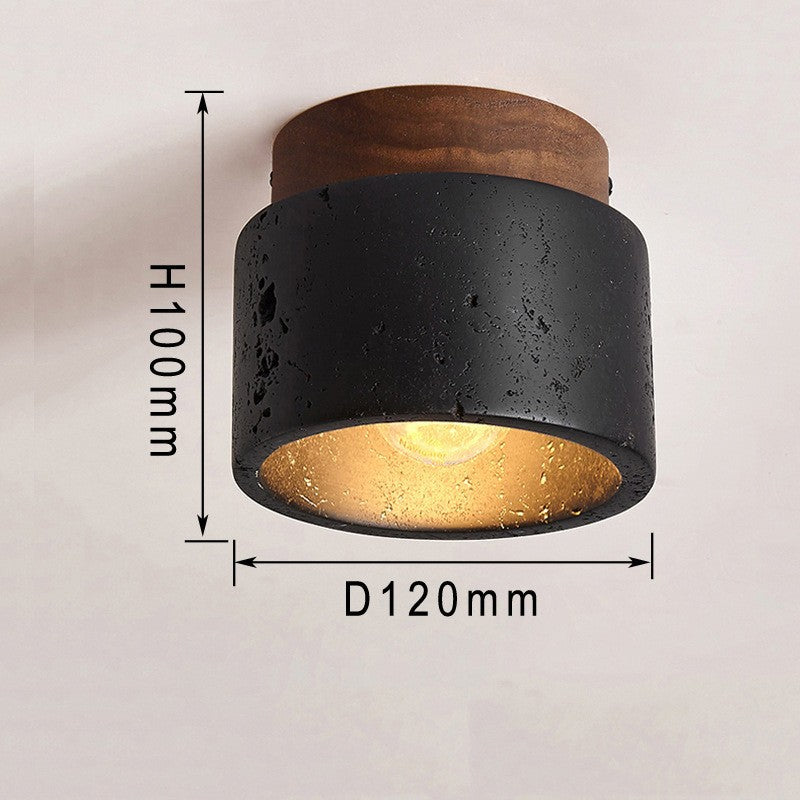 Travertine Glow Entry Ceiling Light