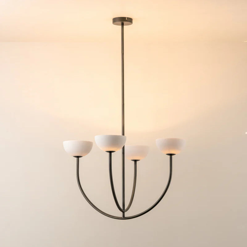 Velmora Four-Globe Chandelier