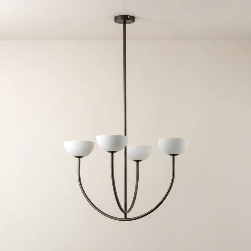 Velmora Four-Globe Chandelier