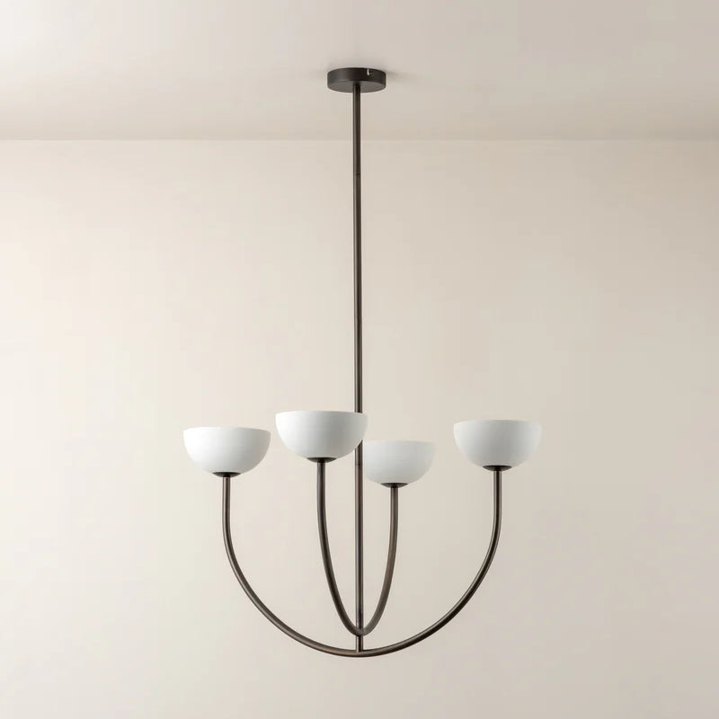 Velmora Four-Globe Chandelier